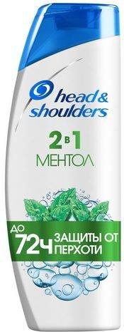 Шампунь Head & Shoulders 2 в 1 против перхоти Ментол 400 мл
