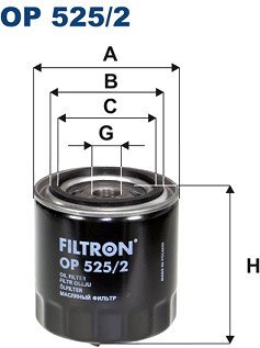 

Масляный фильтр Filtron OP 525/2
