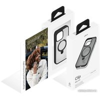 Чехол для телефона uBear Clip Mag для iPhone 15 Pro (черный)