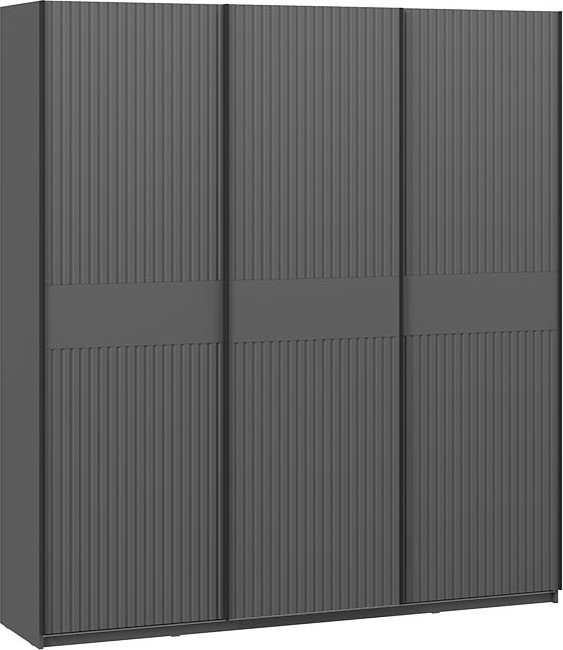 

Шкаф-купе Трия Оскар Хилтон Т2 2100 271127 (ручка черная/серый графит/графит матовый)