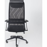 Офисное кресло AksHome First PL (ткань/сетка, черный)