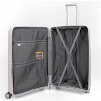 Чемодан-спиннер Rozan 3934 (M, светло-серый)