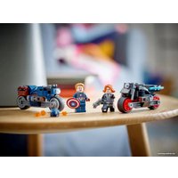 Конструктор LEGO Marvel Super Heroes 76260 Черная вдова и Капитан Америка на мотоциклах