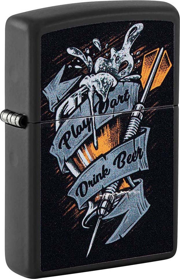 

Зажигалка Zippo Darts Black Matte 48679