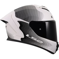 Мотошлем LS2 FF820 Rapid III Flow (3XL, белый/серый)