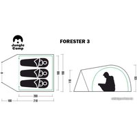 Треккинговая палатка Jungle Camp Forester 3 (камуфляж)