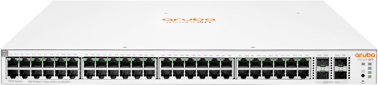 

Управляемый коммутатор уровня 2+ Aruba Instant On 1930 48G Class4 PoE 4SFP/SFP+ 370W JL686B