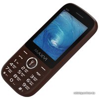 Кнопочный телефон Maxvi K20 (коричневый)