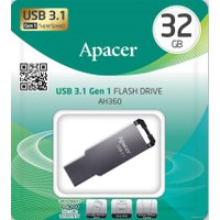 USB Flash Apacer AH360 16GB (черный)