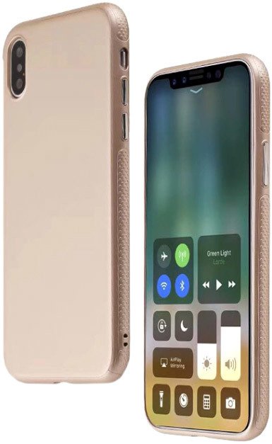 

Чехол для телефона Case Deep Matte v.2 для Apple iPhone X (золотистый)
