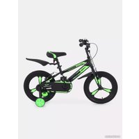 Детский велосипед Rant Eclipse 16 (черный/зеленый)
