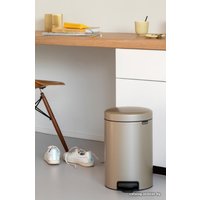 Мусорное ведро Brabantia Pedal Bin NewIcon 12 л (шампань)