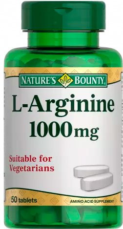 

БАД Nature's Bounty L-Аргинин 1000 мг (50 таблеток)