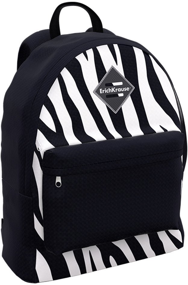 

Школьный рюкзак Erich Krause EasyLine 17L Black&White Zebra 60338