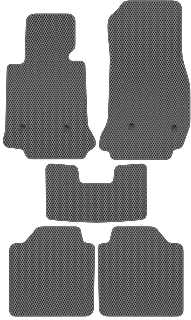 Комплект ковриков для авто Alicosta BMW 3-Series Gran Turismo VI (хэтчбек 5 дв / F34) 2013 - 2020 (серый, ромб)