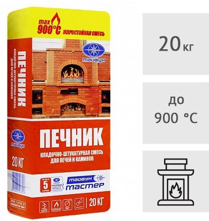 

Клеевая смесь Тайфун Мастер Печник (20 кг)