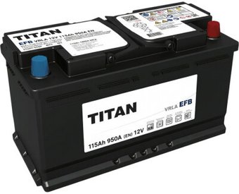 Автомобильный аккумулятор Titan EFB R+ (115 А·ч)
