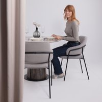 Кухонный стол Lepremo AV 2317 МДФ+керамика 900 (белый глянцевый Pandora/черный+HPL ипанема)