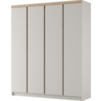 Шкаф распашной Bravo Мебель Юта ШР-4 (персидский жемчуг/дуб Торонто)