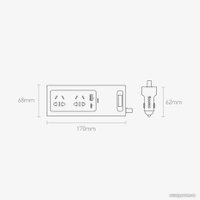Автомобильный инвертор Baseus In-car Inverter 150W (220V CN/EU)