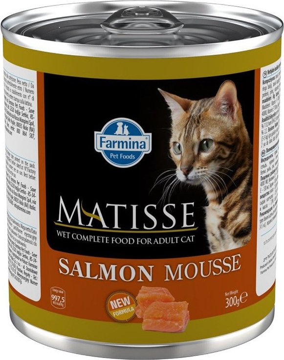 

Консервированный корм для кошек Farmina Matisse Salmon Mousse (мусс с лососем) 300 г