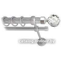 Карниз для штор Lm Decor Кристалл 130 2р витой 25/16мм (сатин, 4м)