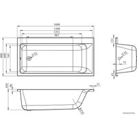 Ванна Lavinia Boho Catani 160х80 371216PL