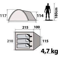 Треккинговая палатка Quechua Arpenaz 3 XL Tent