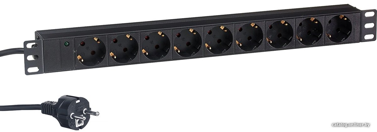 Блок розеток ExeGate ServerPro PDU-19H905 Al-9S-EU3CU