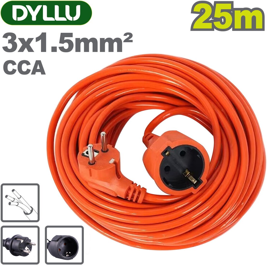 

Удлинитель Dyllu DTEJAG06 (25 м)