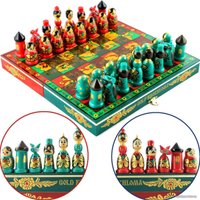 Шахматы Брестская Фабрика Сувениров Золотая Хохлома ch_goldkhokhloma в Гродно