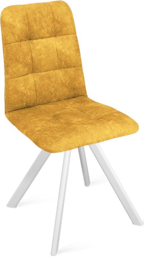 

Стул Трия Аспен К2 (белый матовый/микровелюр Wellmart Yellow)