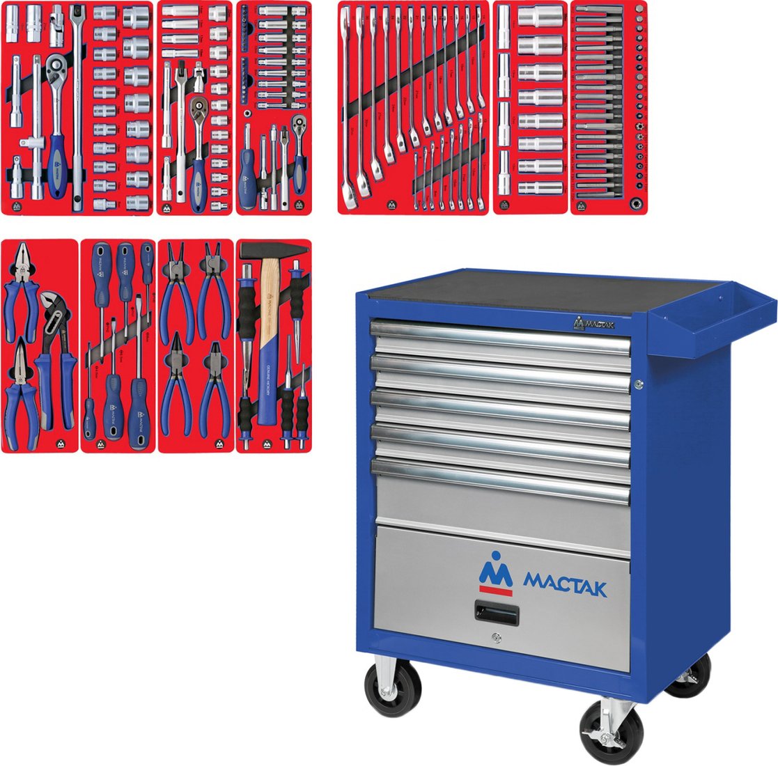 

Универсальный набор инструментов Мастак 52-05186B (186 предметов)