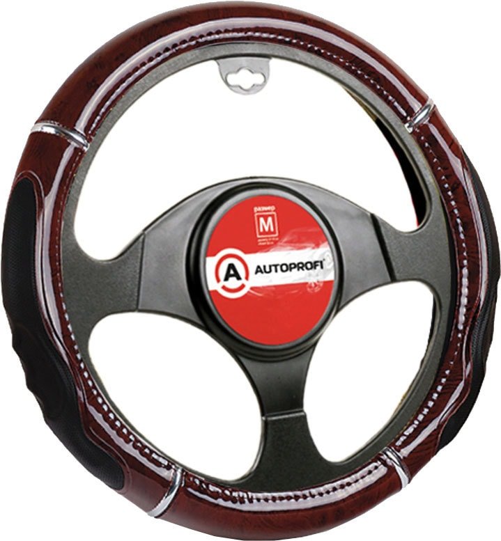 

Оплетка на руль Autoprofi GL-1025 RD.WOOD (M) (красный)
