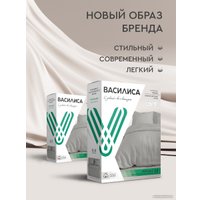 2-спальный комплект постельного белья Василиса 2.0 300221 (французский серый)