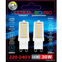 Светодиодная лампочка Ultra LED G9 3.5 Вт 4000 К Dim (2 шт)