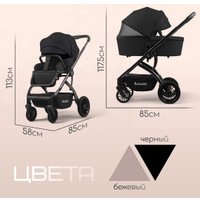 Универсальная коляска Bubago Lotta Limited BG LTD-176-2 (3 в 1, черный)
