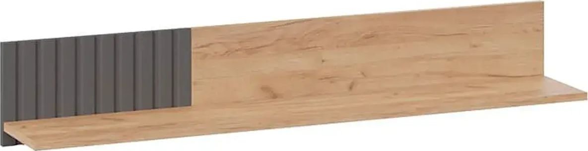 

Полка Трия Хилтон полка Исп.2 (Дуб крафт золотой/Графит матовый)