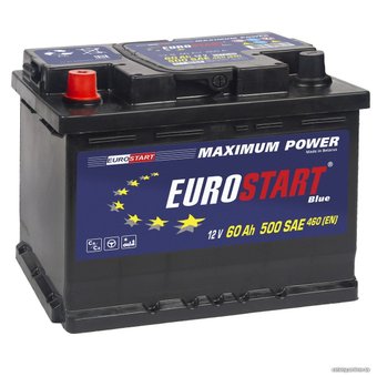 Автомобильный аккумулятор Eurostart 60Ah EUROSTART Blue L+ (60 А·ч)