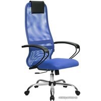 Офисное кресло Metta SU-BP-8 (хром, синий)