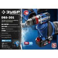 Ударная дрель-шуруповерт Зубр Профессионал DBS-201-22 (с 2-мя АКБ, кейс)