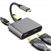 Адаптер USBTOP USB3.1 Type-C на 2 HDMI