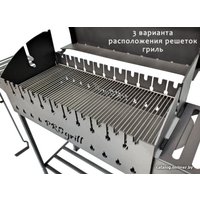 Мангал для дачи Progrill Чикаго XL на колесах (4 мм)