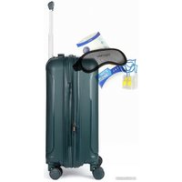 Чемодан-спиннер Mironpan 11197-2 55 см (темный зелено-синий)