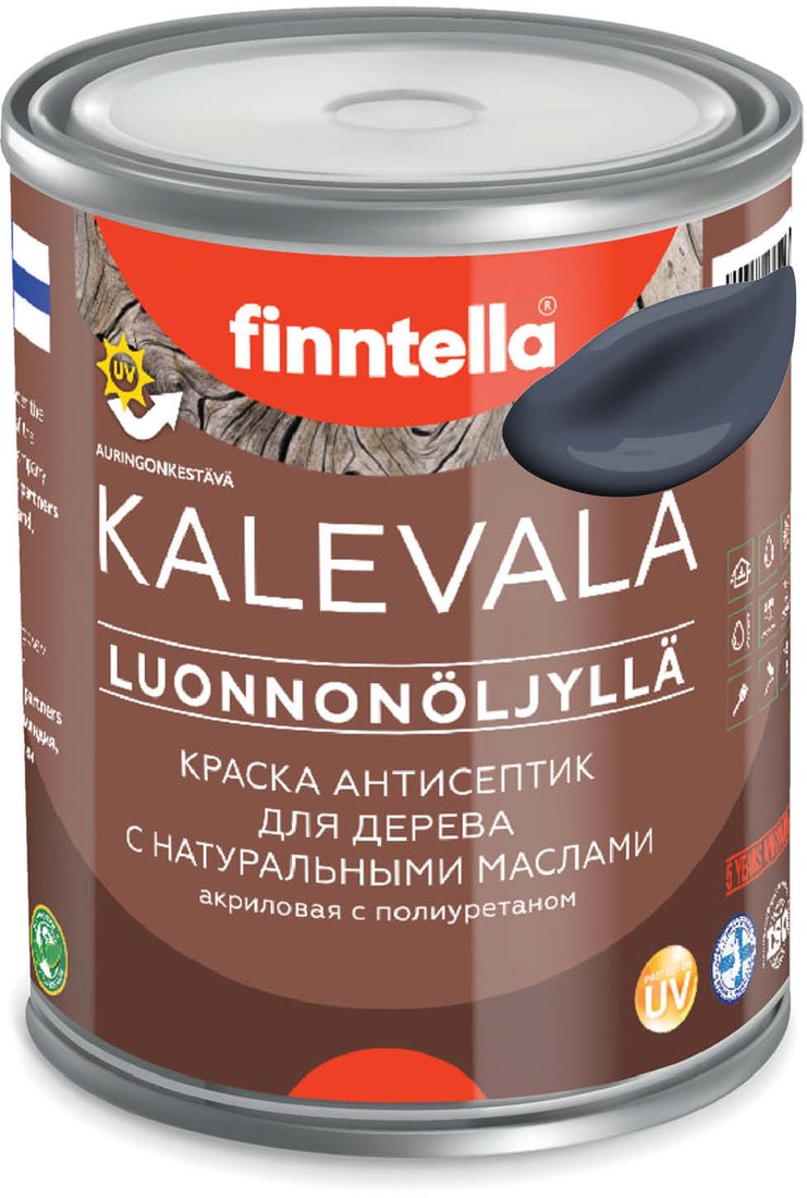 

Краска Finntella Kalevala Monsuuni F-13-1-1-FL045 0.9 л (серый)