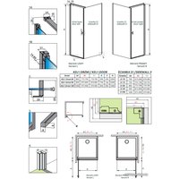 Душевой уголок Radaway Nes KDJ I 90x70