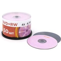 DVD+RW диск Mirex 4.7Gb 4x UL130022A4B (50 шт.)