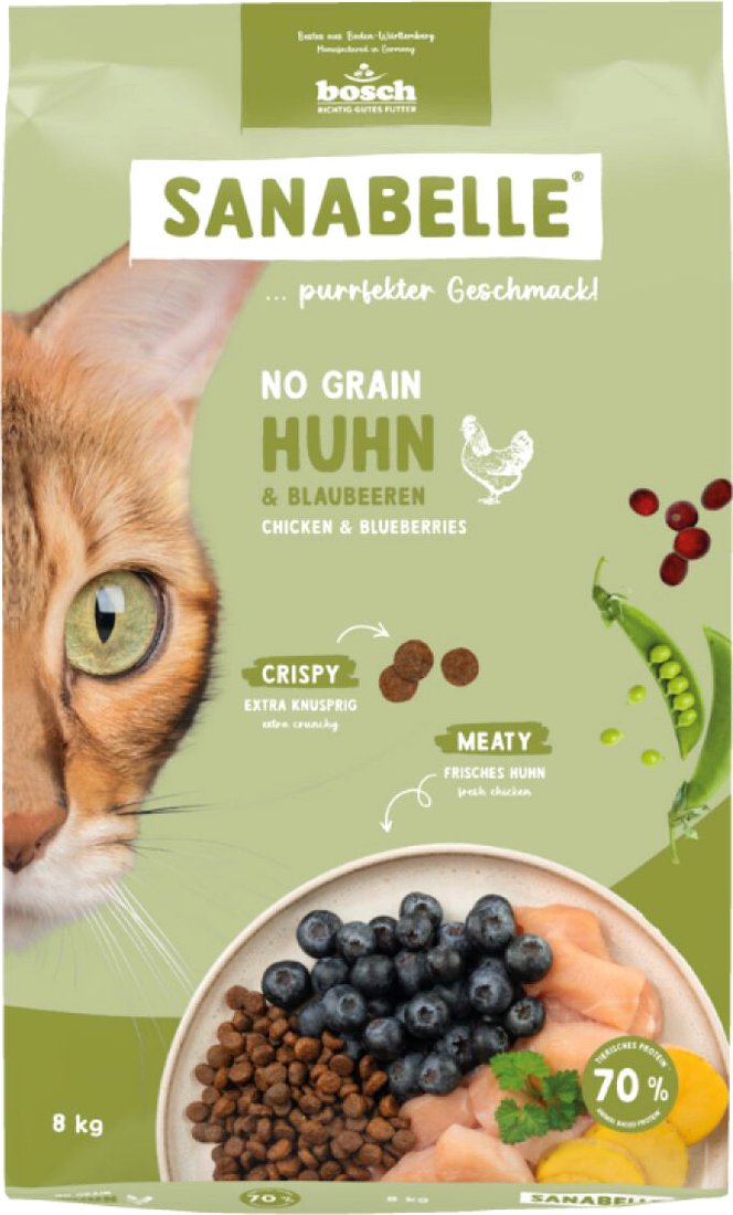 

Сухой корм для кошек Bosch Sanabelle No Grain Poultry (Санабелль Беззерновой) 8 кг
