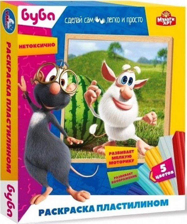 

Набор для рукоделия MultiArt Раскраска пластилином Буба MODCLAYART-BUBA