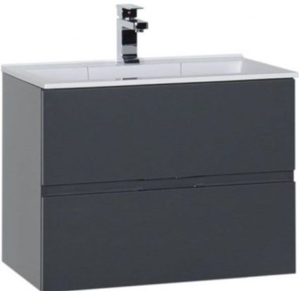 

Aquanet Тумба Алвита 70 с умывальником Фортуна 70 (серый антрацит)